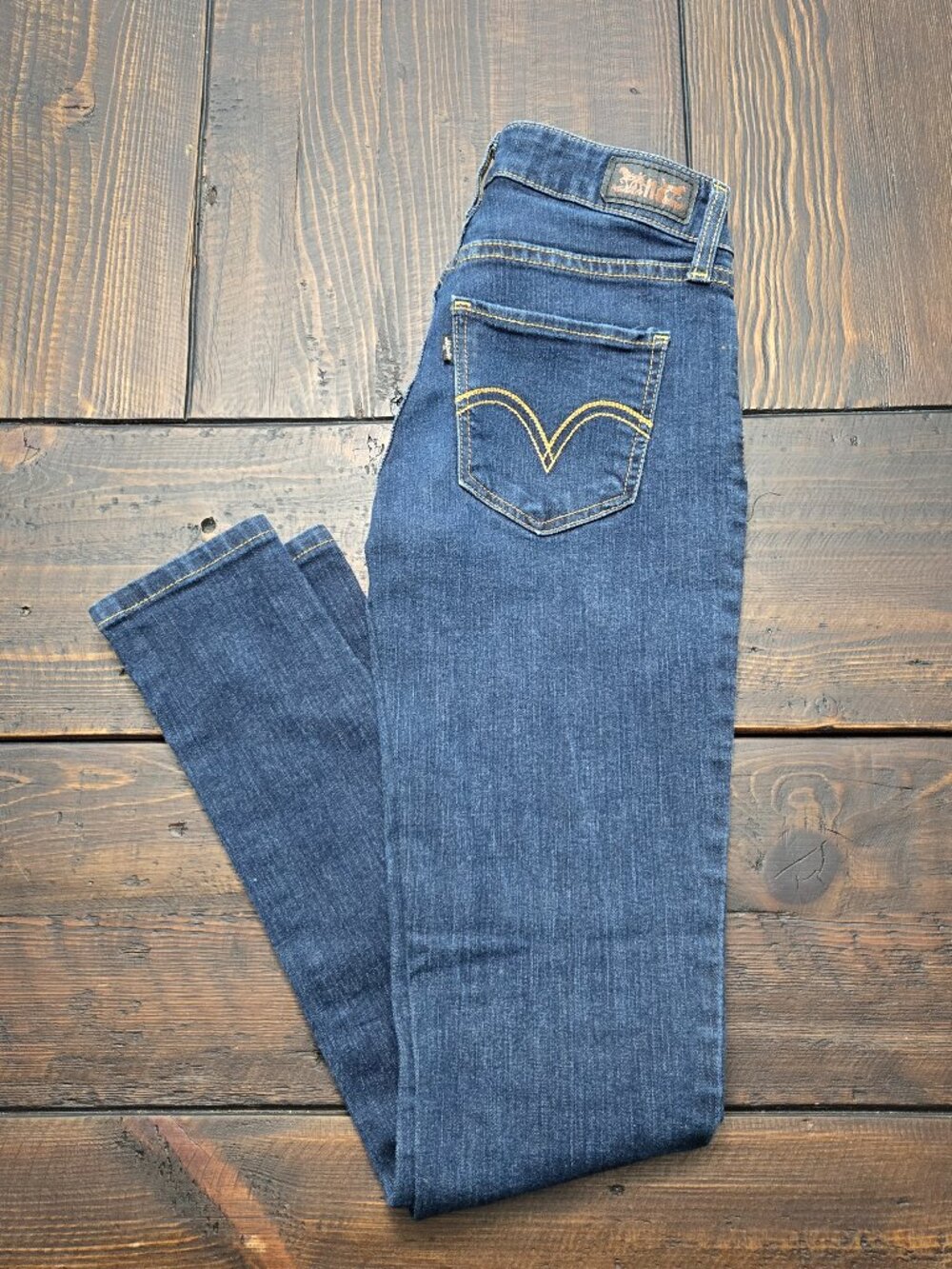 Levi's 535 Legging Super Skinny Dark Wash Jeans Juniors Size 1M Stretch